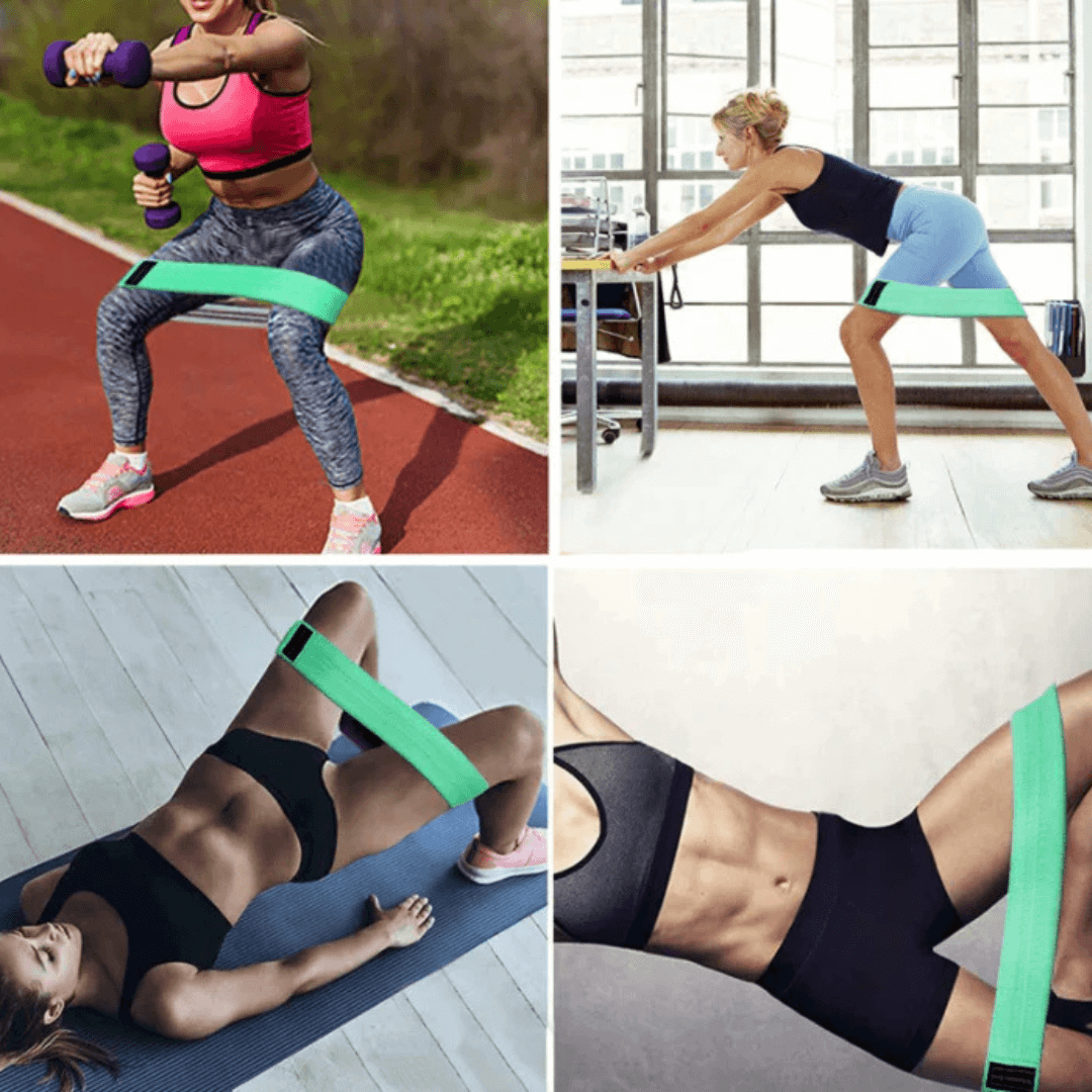 TrainX Bands – Das Bauch, Beine, Po Widerstandsband - Set