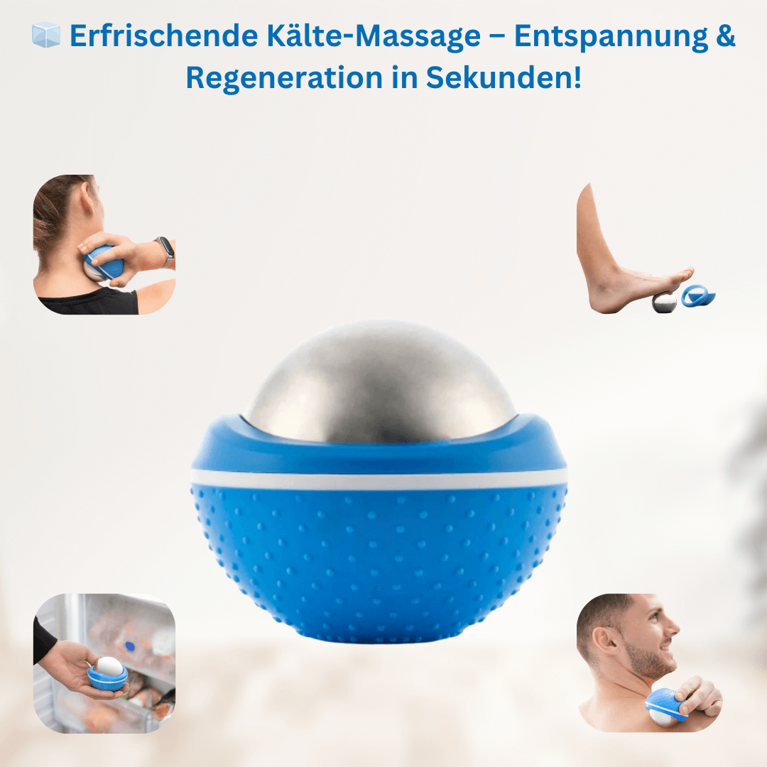 Massageball mit effektiven Kälteeffekt zur Entspannung