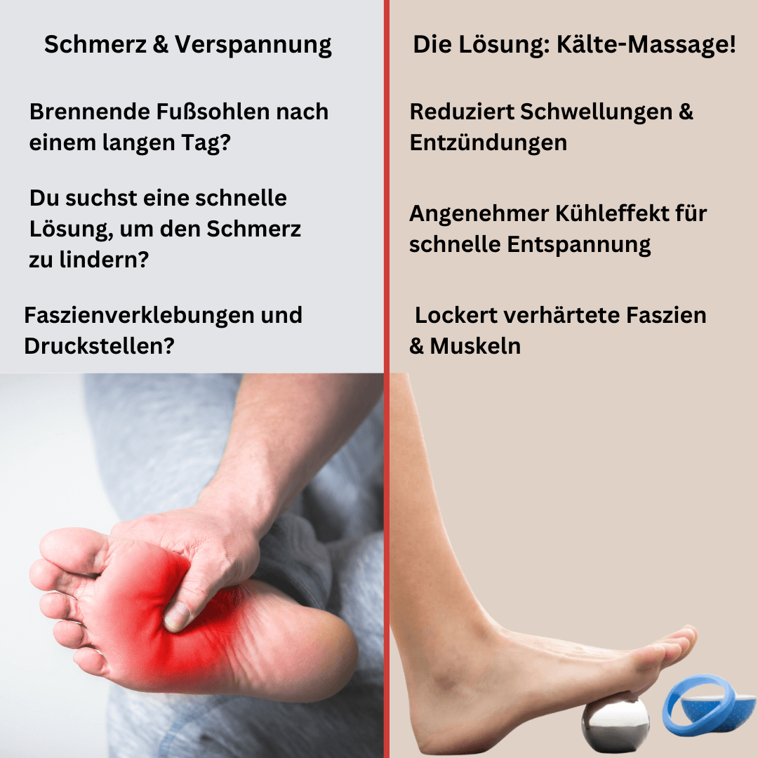 Massageball mit effektiven Kälteeffekt zur Entspannung